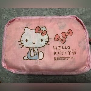 Hello Kitty foldable bag from Japan, includes duffle strap great for travel